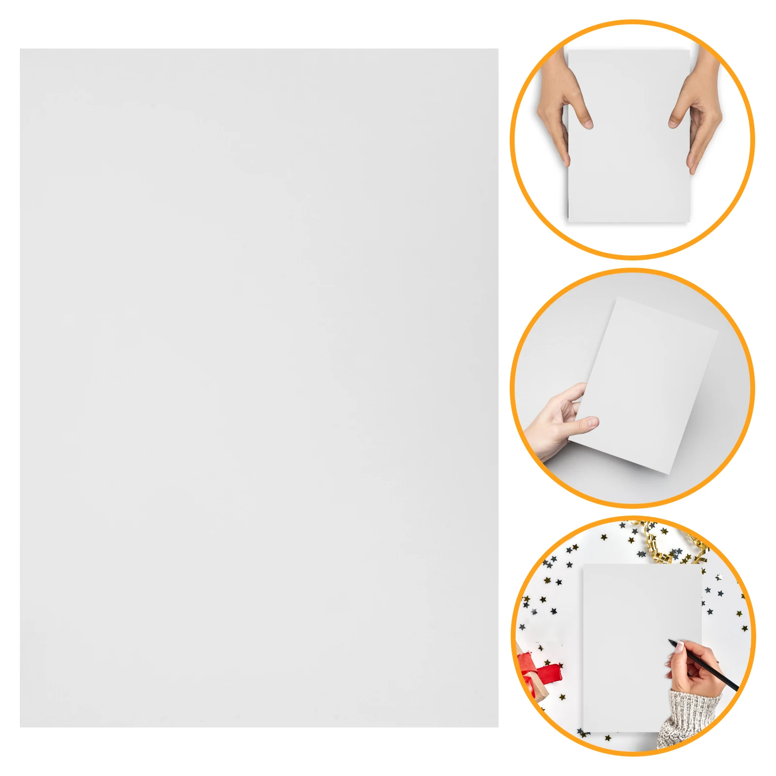100 Sheets Self-adhesive Label Paper Clear Sticker Printer Stickers Printable Vinyl Material Custom Fabric