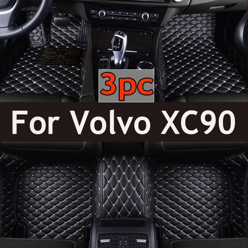 

Автомобильные коврики для Volvo XC90, MK1, 5 мест, 2002 ~ 2014, кожаный ковер, детали интерьера автомобиля, коврик для защиты от грязи, автомобильные аксессуары