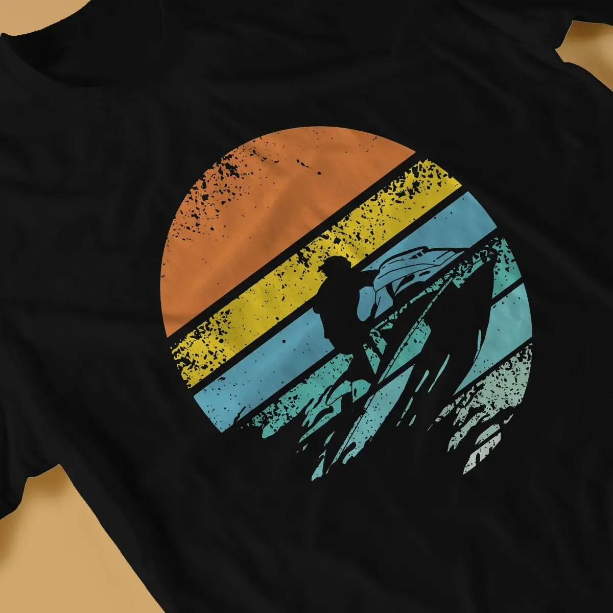 Wassersport Jet Ski Retro T-Shirt Grafik Männer Tops Vintage Homme Sommerkleid ung Faser Harajuku Polyester T-Shirt