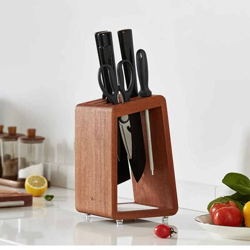 

Solid Wood Knife Holder Storage Rack Multifunctional Anti Mold Household Kitchen Knifes Holder Cook Chopper Storage Racks