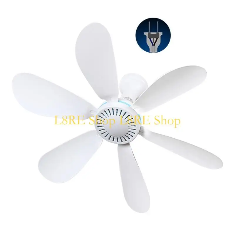 L8RE 16.7inch AC 220V 10W Silent Household Dormitory Bed Hanging Fan Mini Ceiling Fan