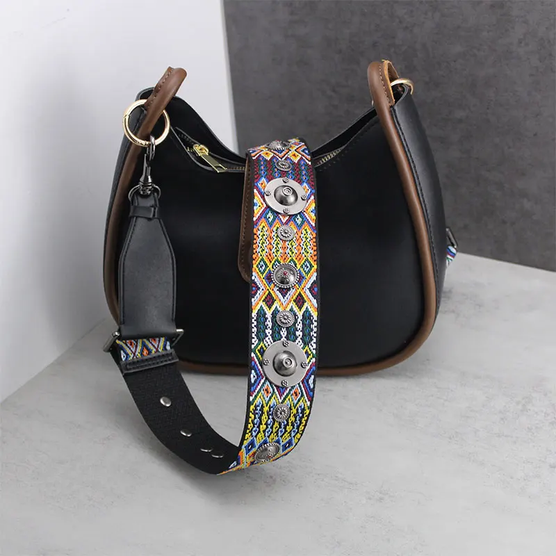 TINBERON Bags Accessories Shoulder Strap Vintage Rivet Canvas handbag Strap Saddle Bag Replacement Shoulder Crossbody Bag Straps