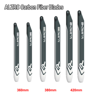 ALZRC R Series Helicopter 3K Carbon Fiber Main Blades 360MM 380MM 420MM 520MM 560MM for extreme 3D flight