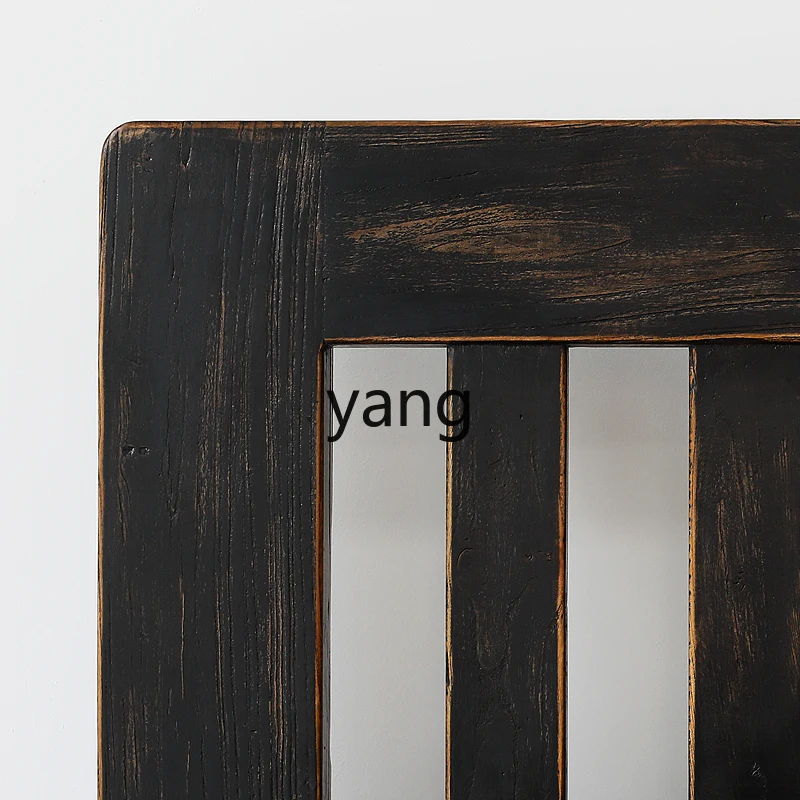 Lh new Chinese style old all solid wood bed 1.5 meters 1.8 simple elm double wedding bed