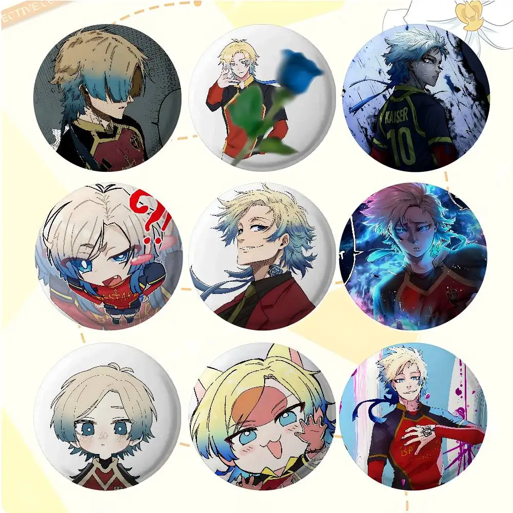 Anime M-Michael Kaiser-S Cover Broschen Lustige Meme-Abzeichen Modeschmuck Geschenke