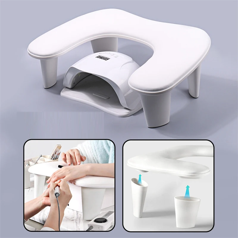 

Two Hands Nail Art Hand Pillow Portable Removable Stand Tilt Design Manicure Stand Hand Pillow New Design Hand Rests Nail Tools