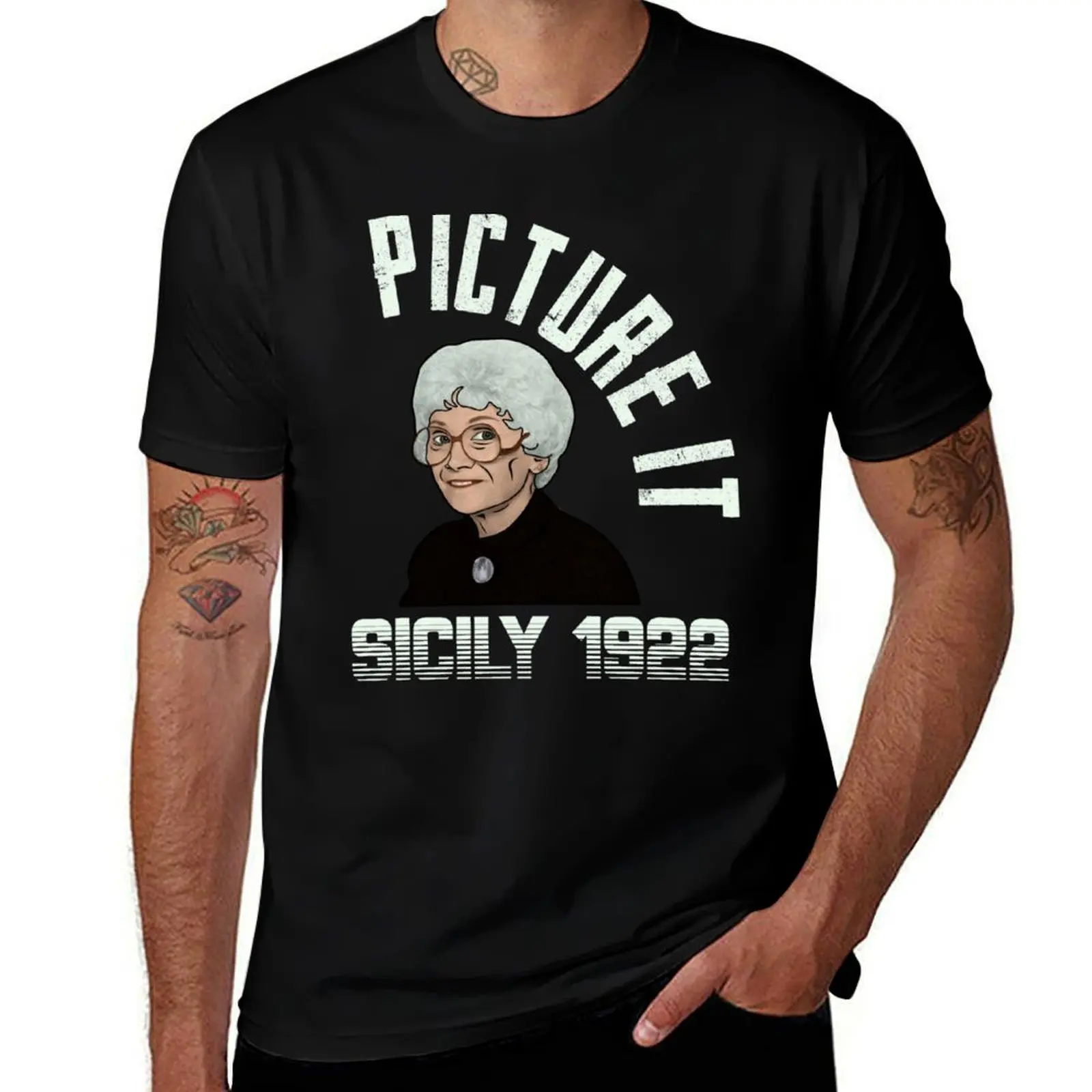 

Picture it with Sophia Petrillo Sicily 1922 Funny T-Shirt t shirts for man graphic funny cotton t shirt pack T-Shirt