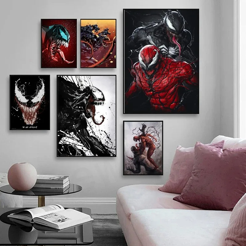 Disney Venom Canvas Paintings Marvel Movie Characters Posters and Print Wall Art Picture for Living Room Wall Decoration