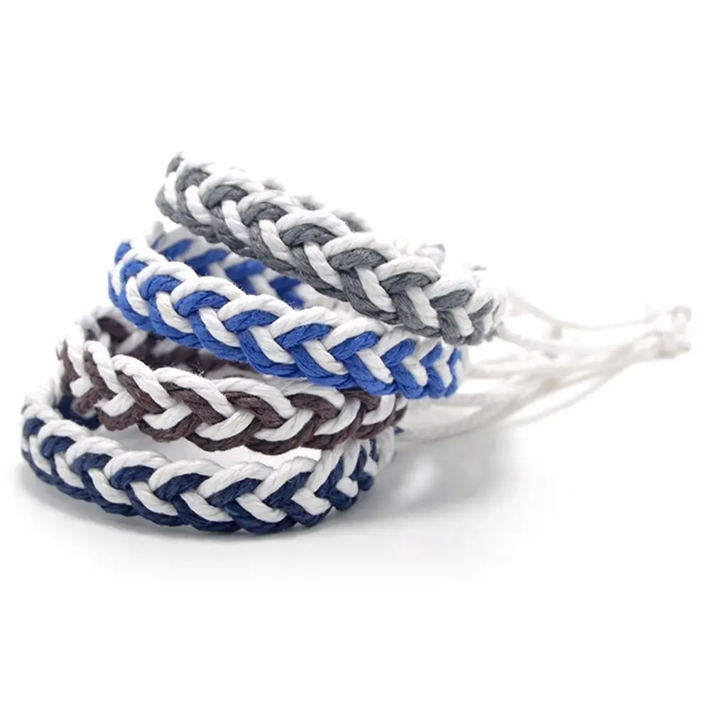 Multicolour Braided String Bracelet Handmade Cotton and Linen Colorful Woven Bracelet Ornament Textured Braid Bracelet Unisex