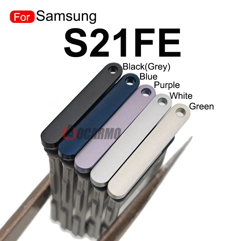 For Samsung Galaxy S21 FE Dual Sim Card Single Sim Tray MicroSD Holder Nano Slot Replacement Part