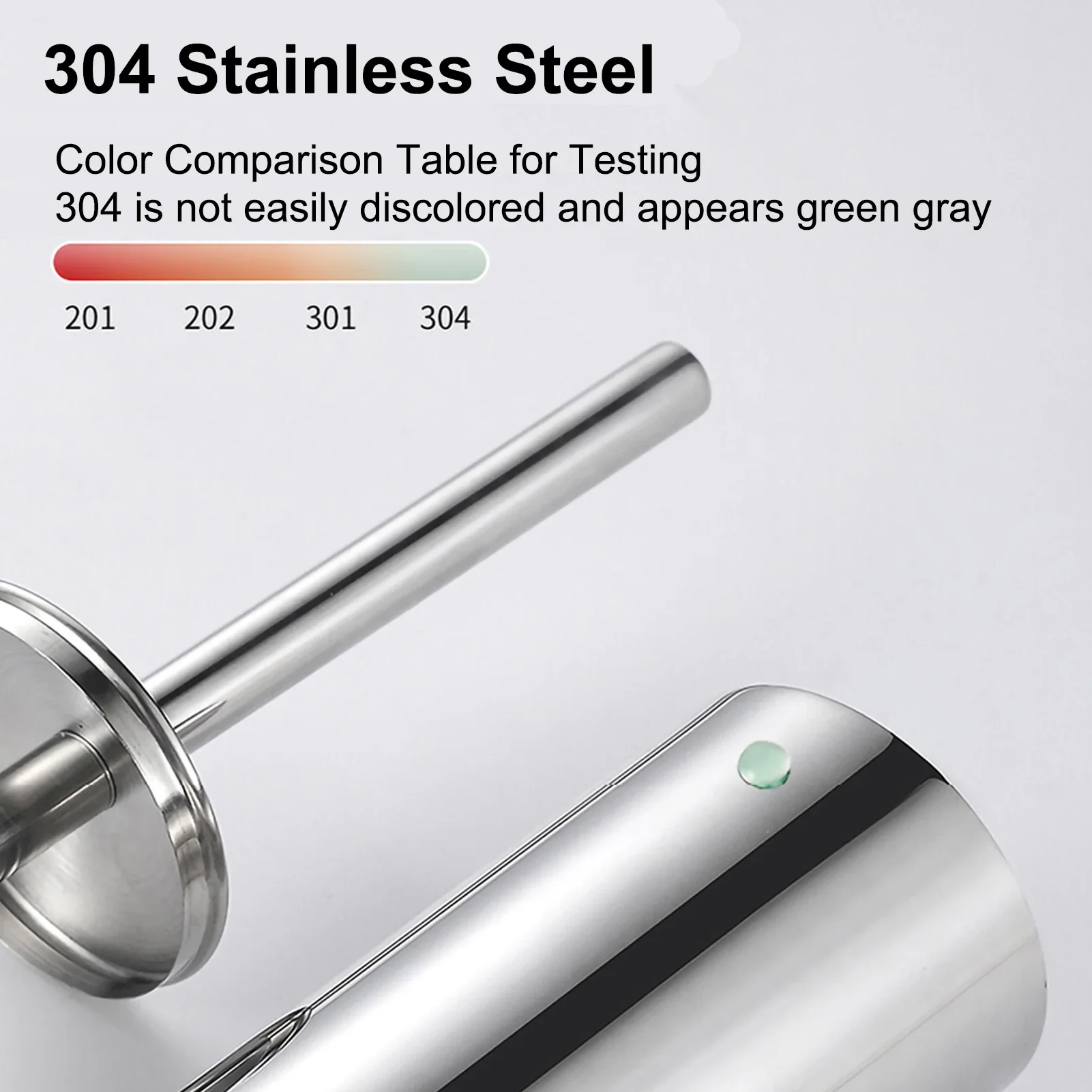 Stainless Steel Bathroom Toilet Brush Holder Accessories Black Toilet Brush Wall Mounted WC Cleaner Brush