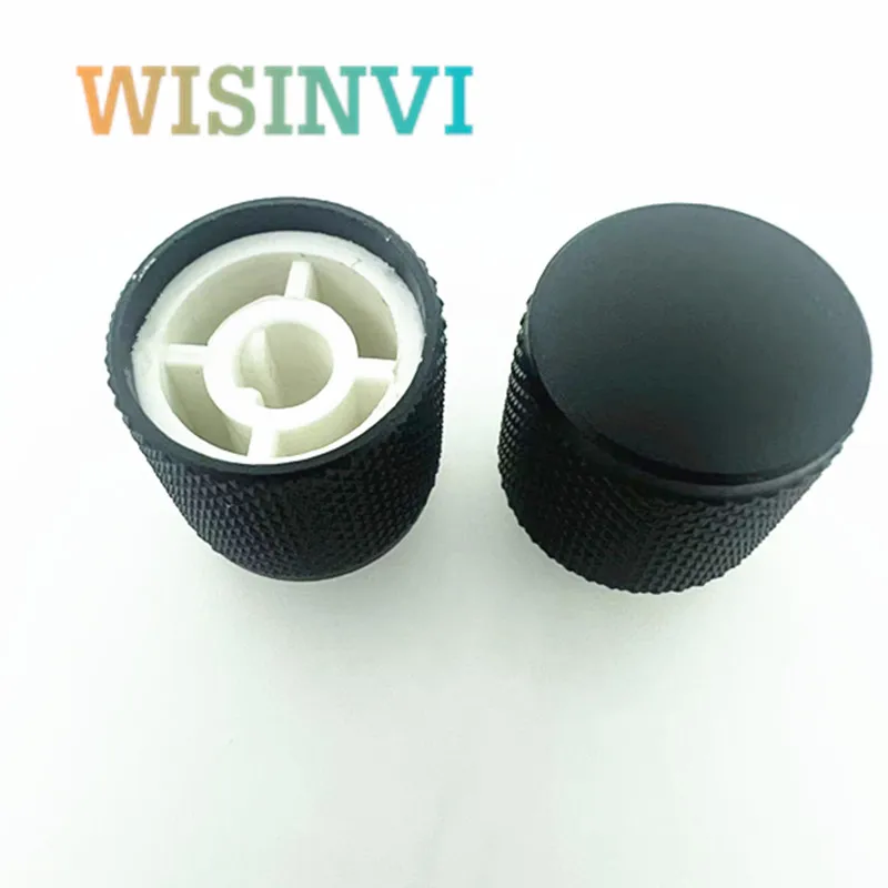 

500PCS 19X18mm Aluminum alloy sandblasting knob cap Potentiometer Encoder Knob D Shaped Inner Hole 6mm