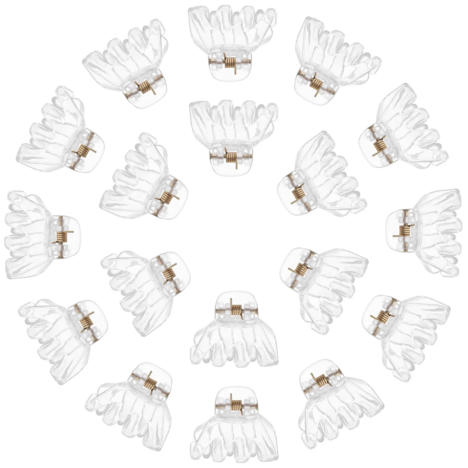 

24 pcs Little Octopus Clips For Girls Transparent Mini Claw Clips Thick Thin Hair Styling Accessories Women Teens Hair Tools