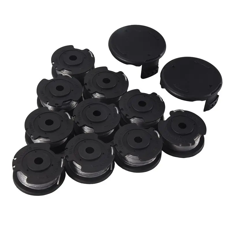 A36T-F016800385 Replacement Auto Feed Spool Line String Trimmer Lawn Mower Thread Spool For Easygrasscut(10Spool+2Cap)