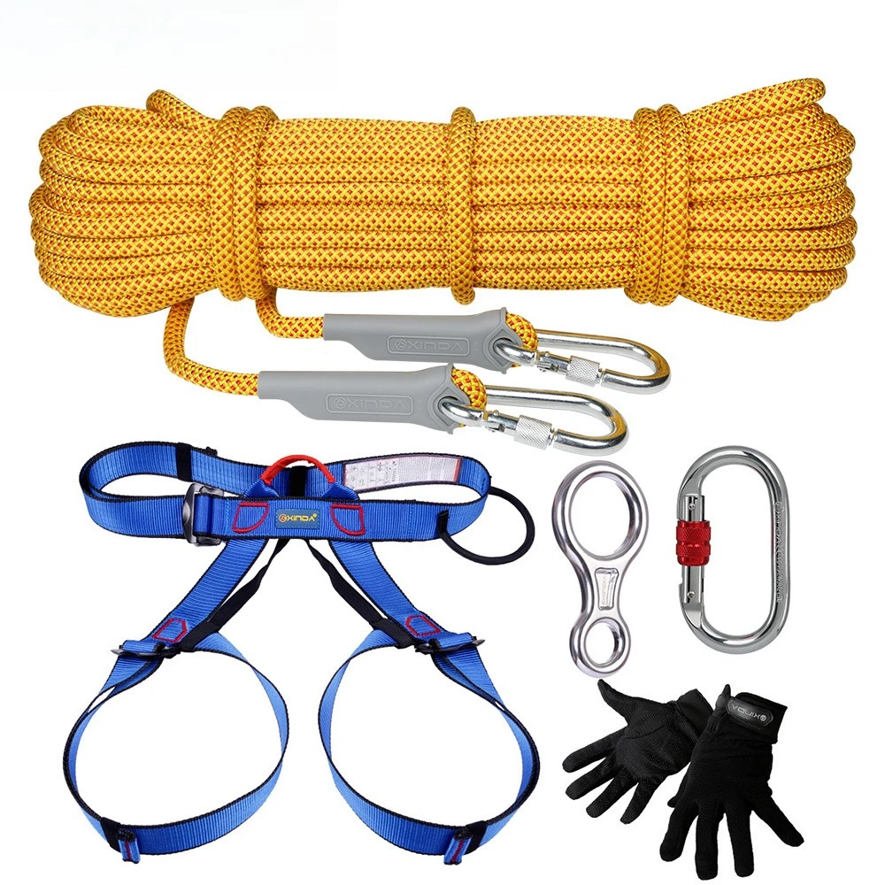 

Are suitable for climbing equipment Canyoning slow descent set Mountaineering supplies safety rope