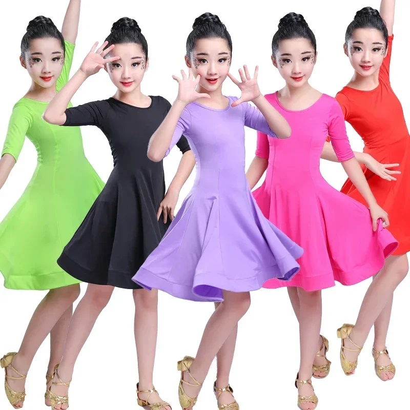 Girls Carnival Jazz dancewear costume Kids Modern Latin Ballroom Party Dancing Dress Child Dancing dress wear clothes For Girls