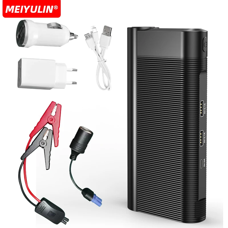 6400mah Power Bank station Portable USB 12V Car Jump Starter Car Battery Booster Charger Starting Device Auto Emergency Lighting