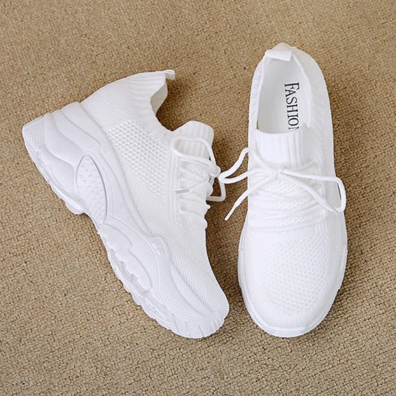 Hidden Heels Women Platform Sneakers Mesh Breathable Casual Shoes for Women Fashion Outdoor Women Running Shoes tenis de mujer