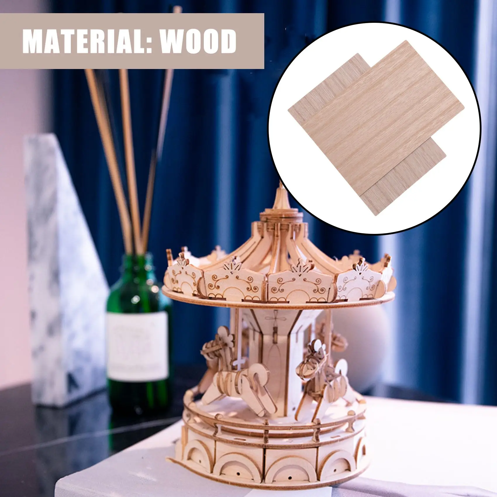 10ชิ้นแผ่นไม้บัลซาแผ่นไม้150*100*2มม. สำหรับงานฝีมือบ้านเรือโมเดล DIY