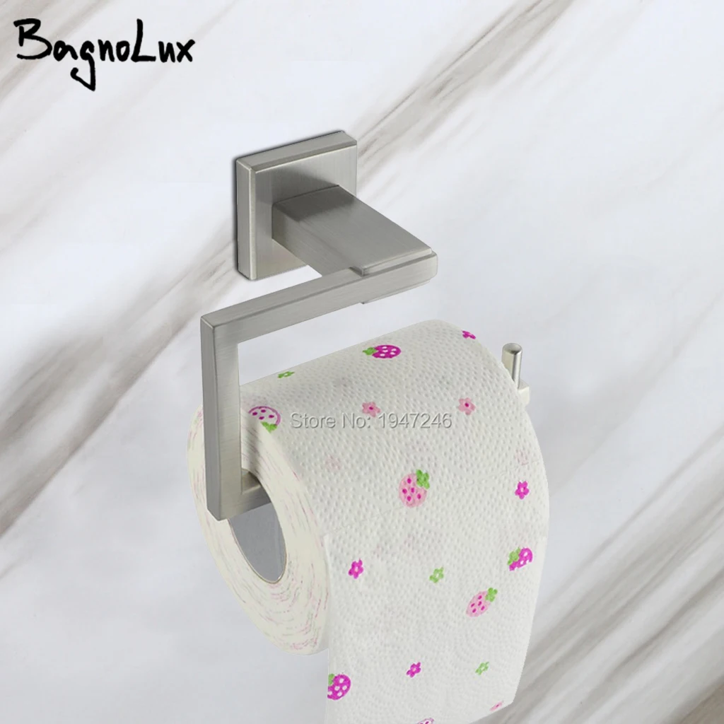 

Настенный держатель туалетной бумаги из нержавеющей стали SUS 304, держатель рулона салфеток, матовый никель