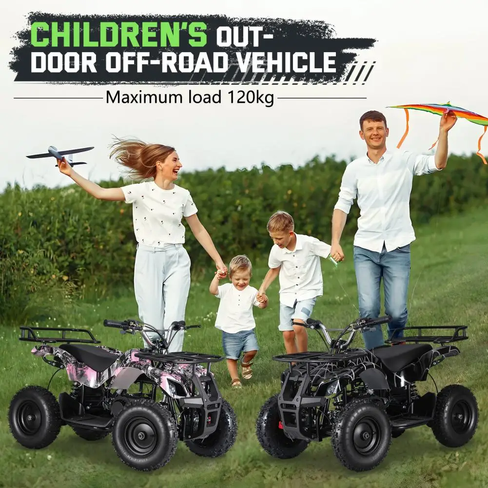 Kids 4WD Ride On Car, 49CC 2-Strok Gas Powered Children ATV, Beach Vehicle 4 Wheeler ATV Quads Play Car Ride on Off-Road Car