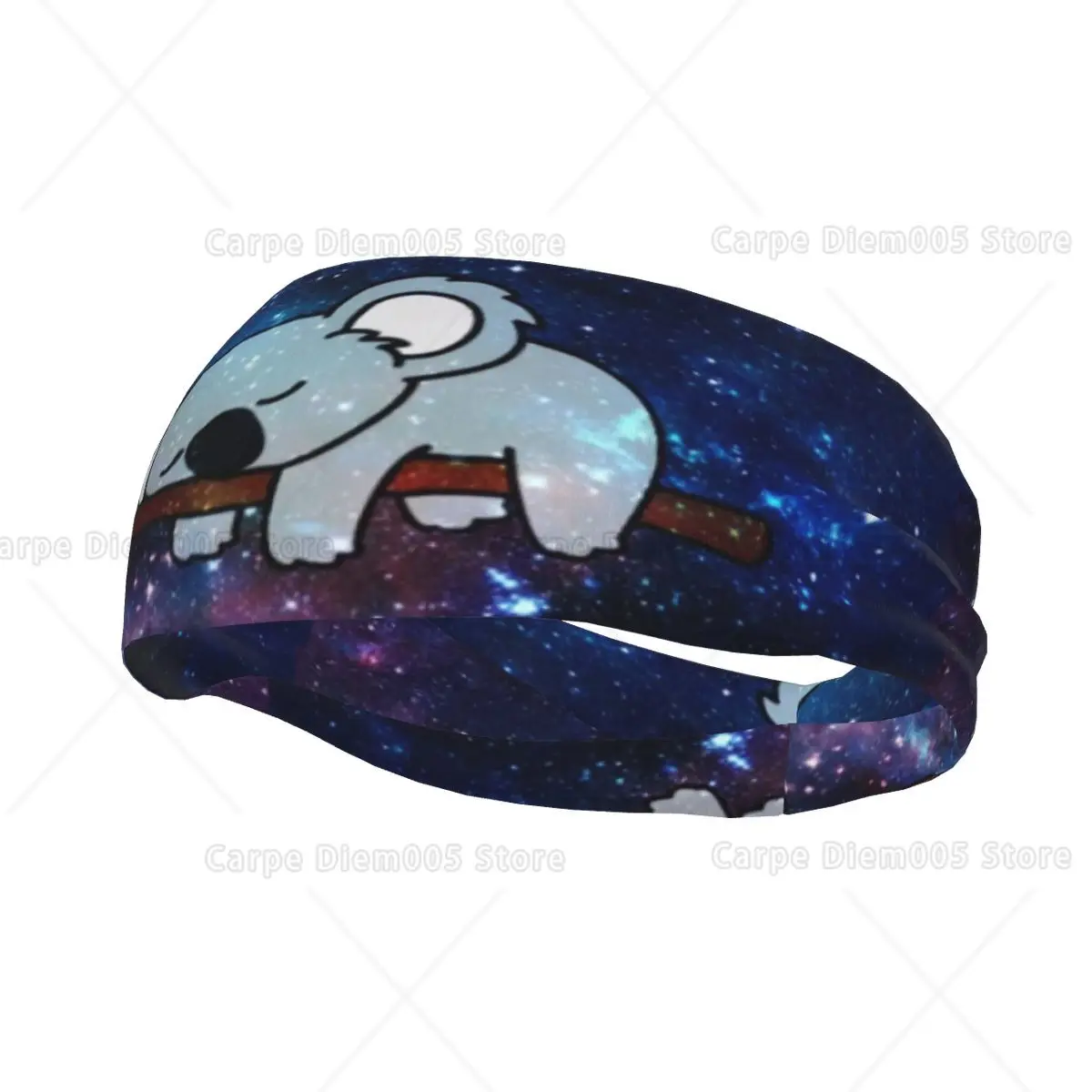 

Милые повязки на голову с рисунком звездного неба в виде коалы, спортивные повязки для тренировок, тюрбан для волос для мужчин и женщин