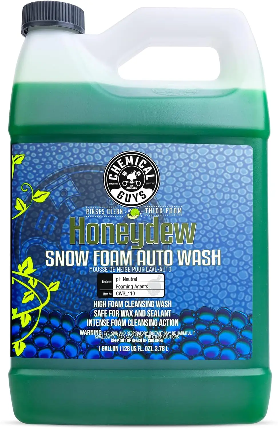 

Пенное мыло для мойки автомобилей Honeydew Snow Foam, безопасно для всех поверхностей, концентрированная формула - 1 галлон