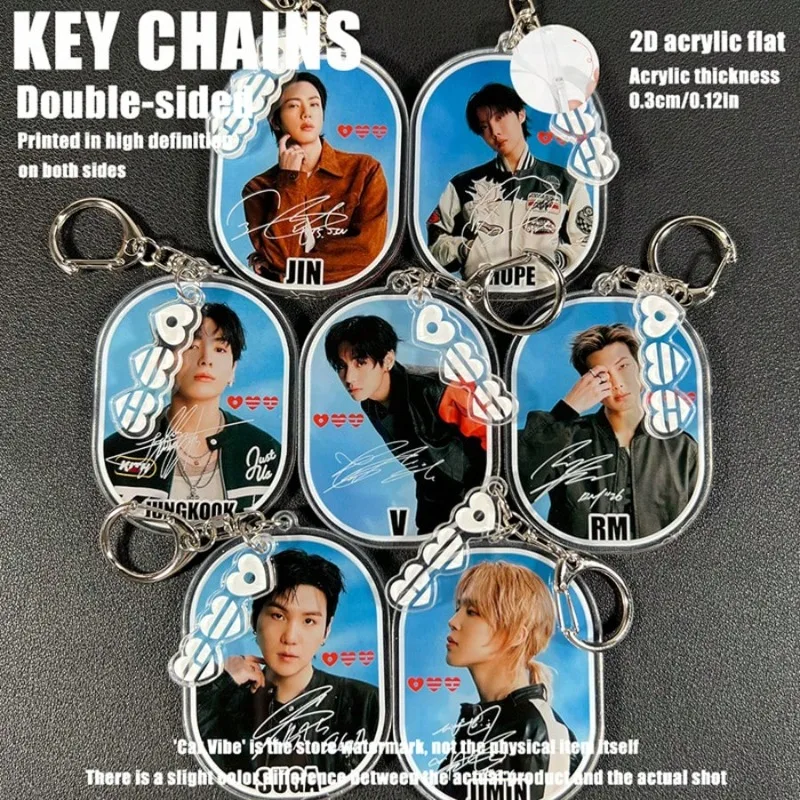OT7 ARMY ARIRANG Acryl-Schlüsselanhänger – BTS-Mitglieder-Schlüsselringe für Taschen, Autoschlüssel, Handys, Rucksäcke, süßes Geschenk für ARMY