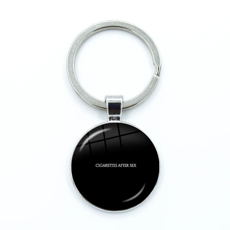 Cigarettes After Sex It's Affection Always Your Lips My Lips Glass Pendant  Keychain Jewelry Charm Bag Souvenir Key Ring