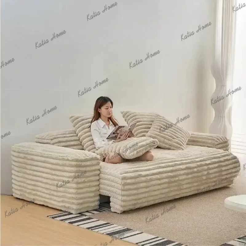 Factory Direct Minimalist Classic Living Room Sofas White Modern Luxury Sectional Living Room Sofas Puff Soft Divano Angolare Mo
