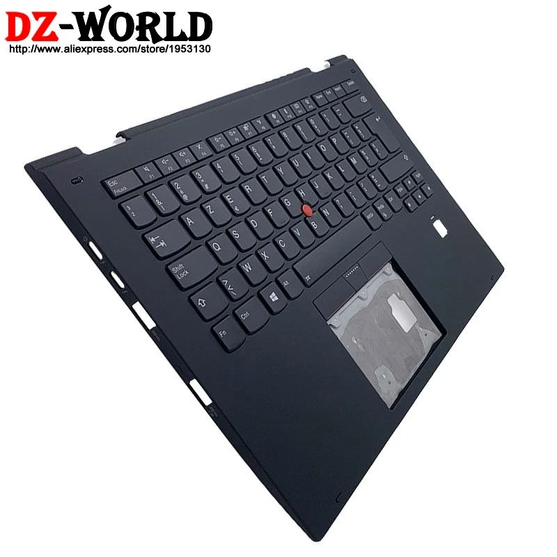 BE Belgian Keyboard With Shell Palmrest Upper Case for Lenovo Thinkpad X1 Yoga 2nd Gen 2 Laptop C Cover 01HY802 01HY842 01LV082