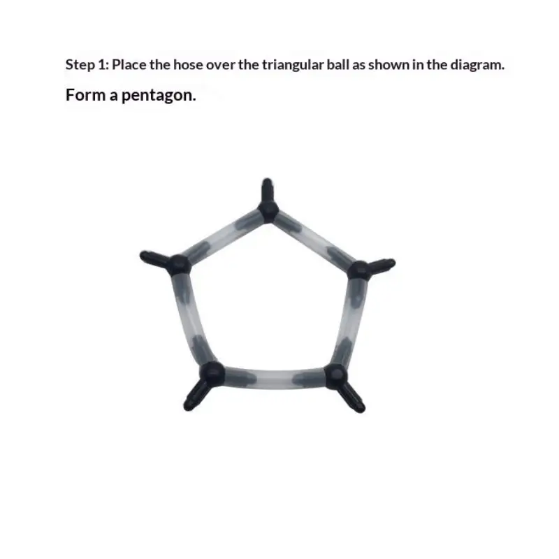 *STEM DIY Tensegrity C60 Fullerence 3D Assemble Stick Structure Physik Experiment Kit Geo Science Educational Gifts For Adults