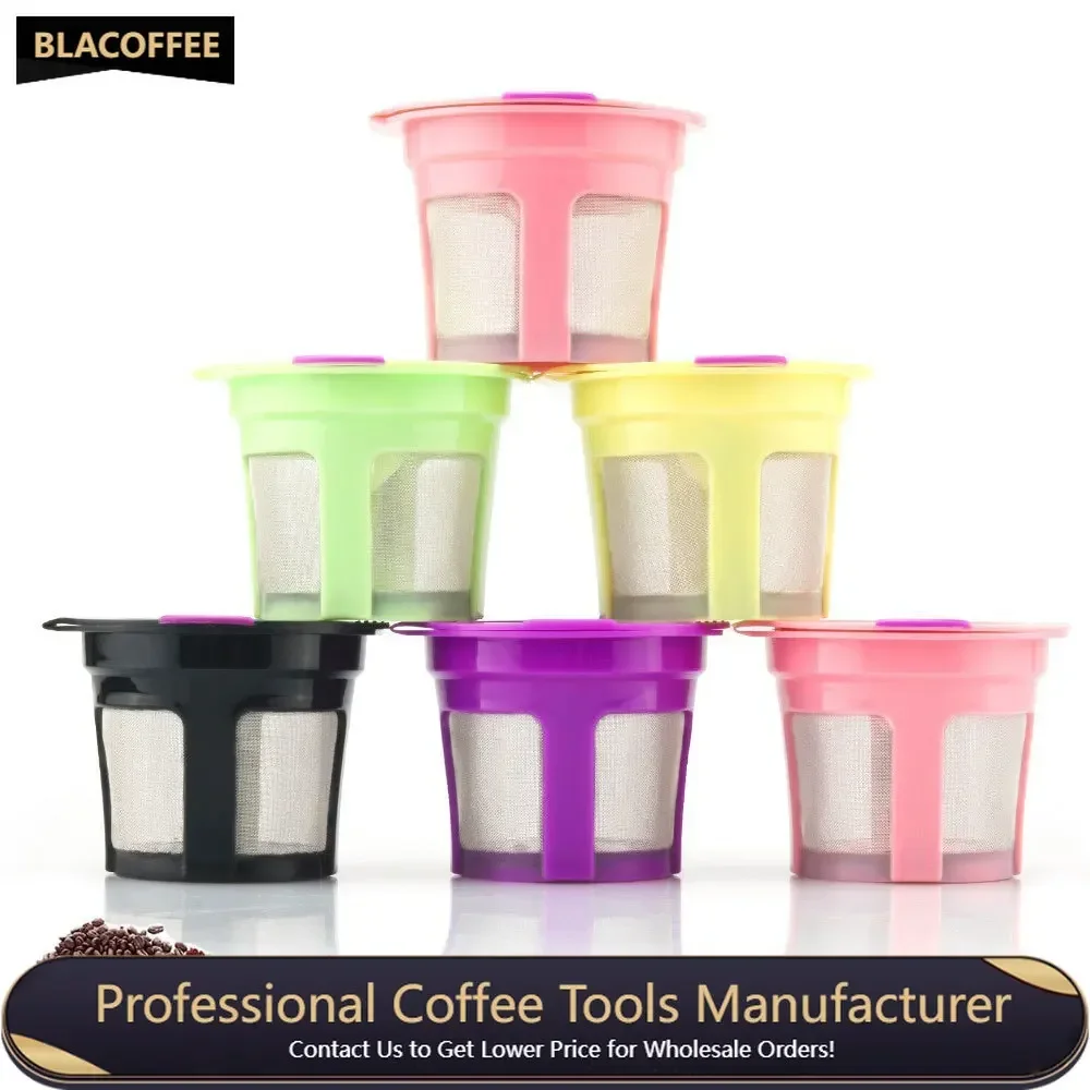 

Coffee Pod Filters Reusable Keuring K Cup Stainless Steel Mesh Coffee Capsule Filters Colorful Coffee Filter Baskets Capsules