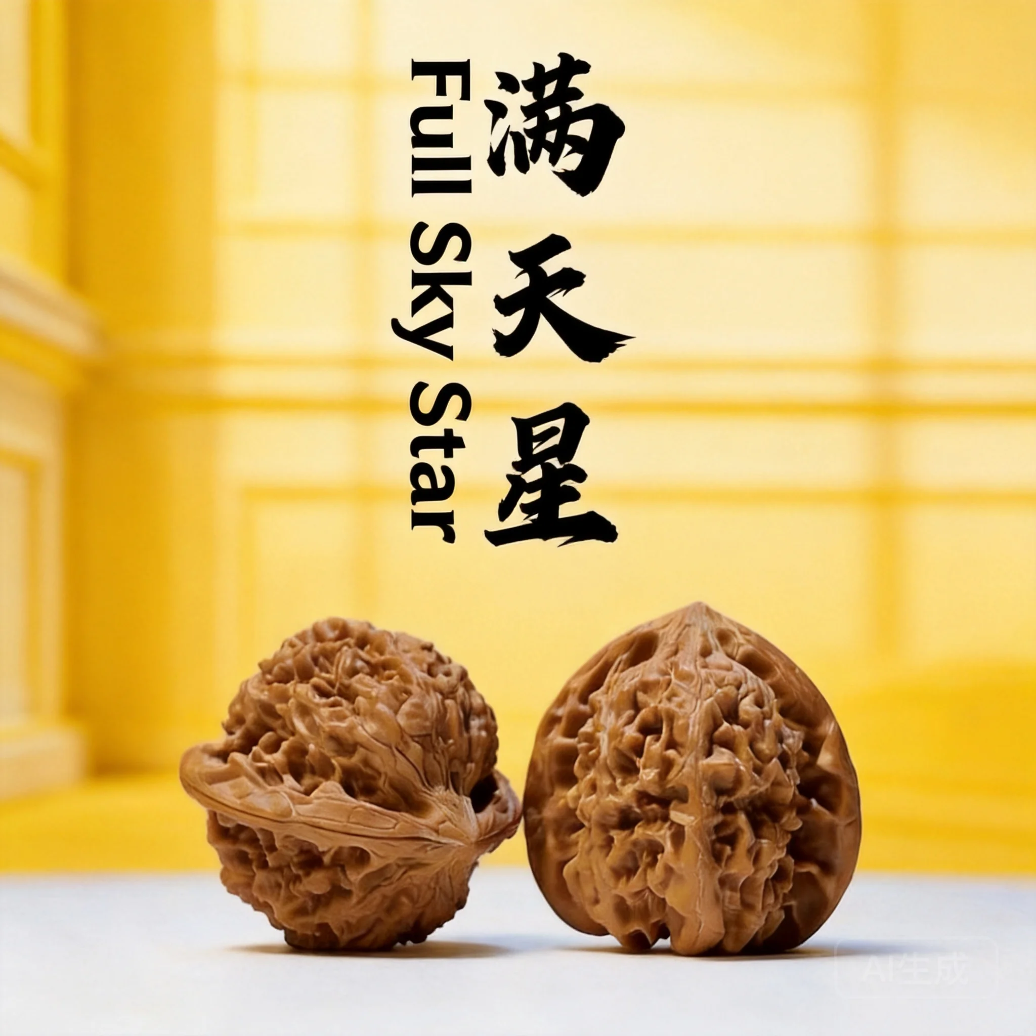 2 Pcs Sky Full Star Lion Head Wenwan Walnuts Handheld Stress Relief Massage Toys Natural Aged Old Tree Hemp Walnuts For Home Off