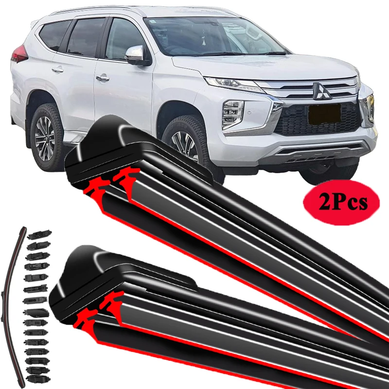 

For Mitsubishi Pajero Shogun Montero 1999-2022 Car Windshield Wiper Blade Front Windscreen Brushes Washer Accessories Cleaning