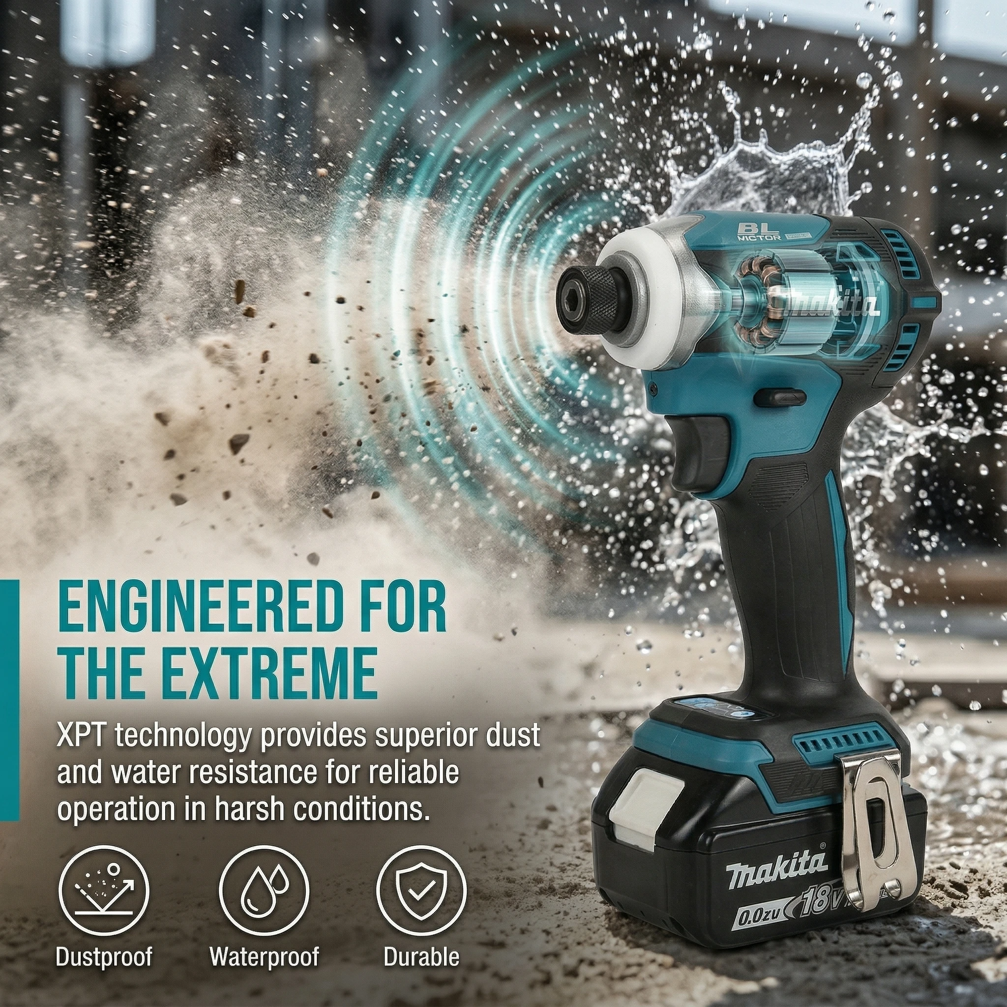 Original Makita DTD171 18V Brushless Impact Driver 180Nm Cordless Power Tool Bare Unit for Workshop and DIY Projects