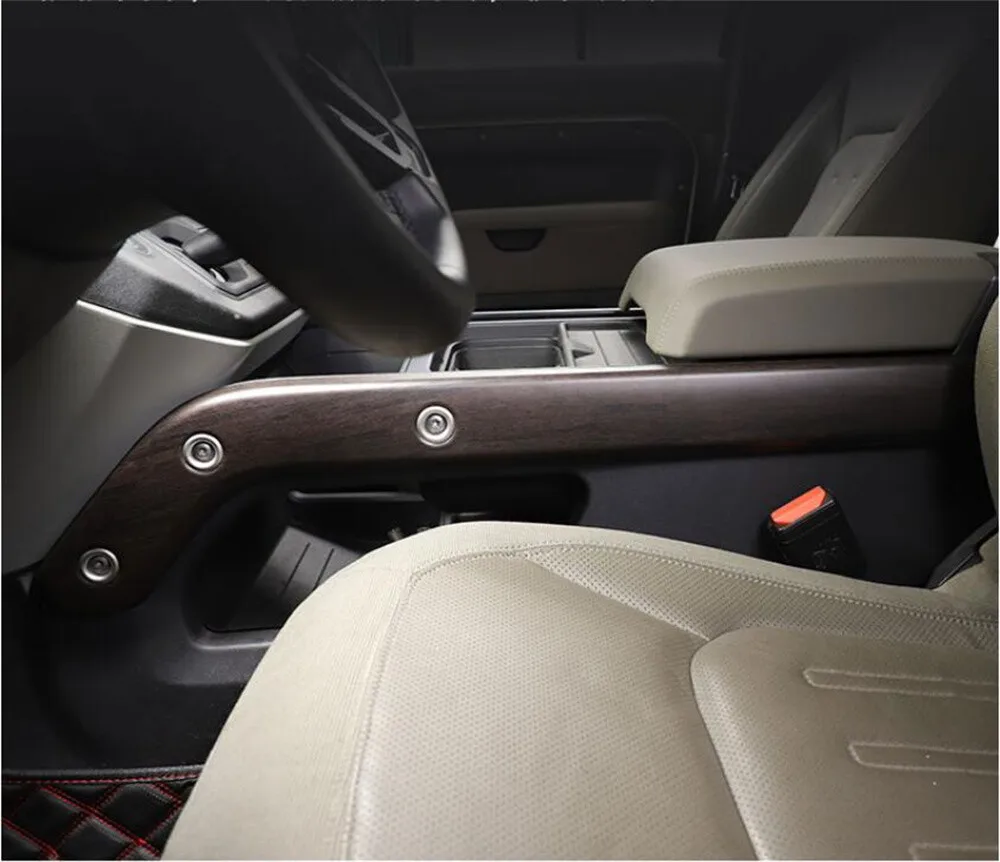 

Replacement Carbon Fiber Center Console Gear Side Trim For Land Rover Defender 90 110 130 2020-25 Control Side Strip Accessories