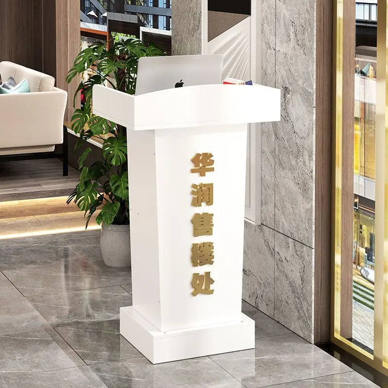 Podium Simple Modern Consultant Shopping Guide Small Podium Welcome Hotel Reception Registration
