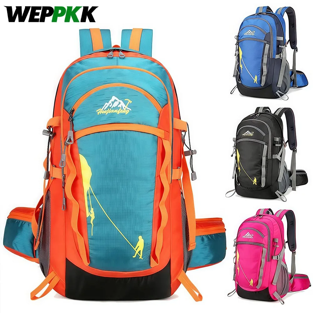 AliExpress WEPPKK 1PCS 40L Hiking Backpack, Water Resistant Lightweight Outdoor Sport Daypack Travel Bag for Camping Climbing Skiing Cycling
