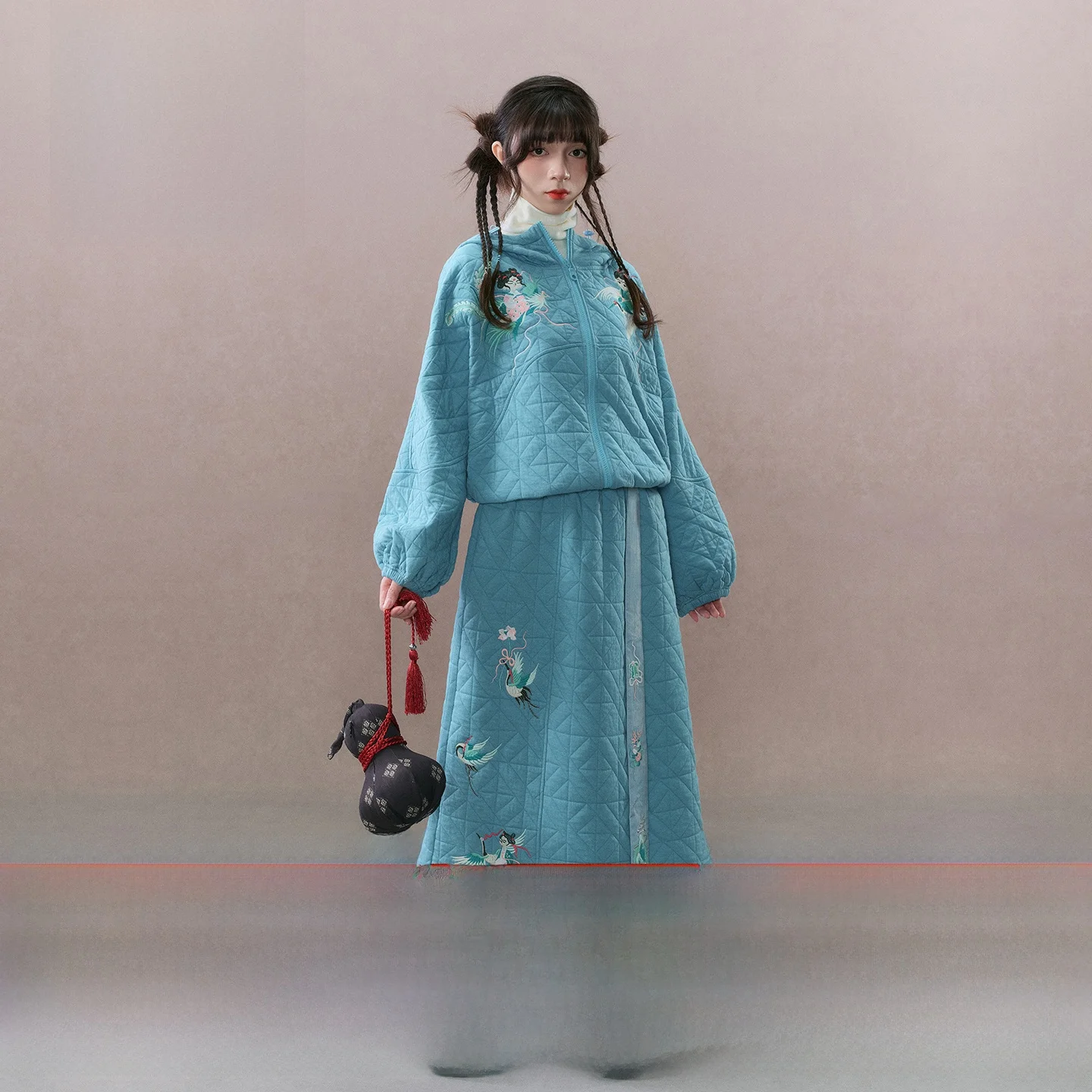 Feedback Sulo Winter Clothing Set Upper Body Skirt Pants out of Stock 168 Women's Fashion Spring Collection Ladies' Premium