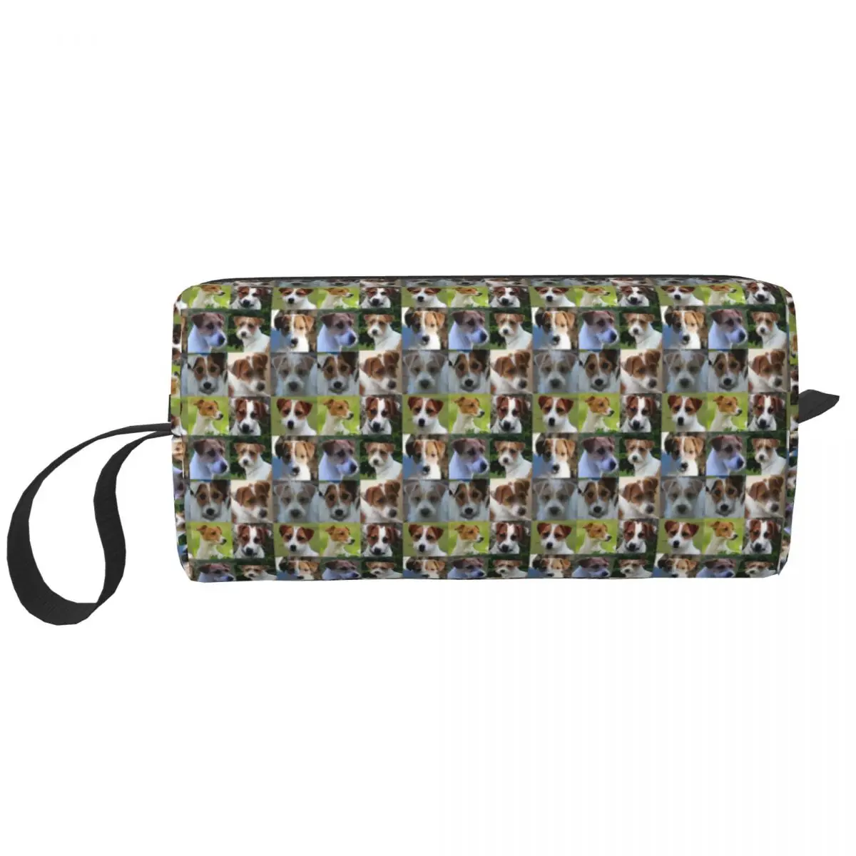 Jack Russell Terrier Meme Collage Cosmetic Bag Women Cute Big Capacity Dog Lover Makeup Case Beauty Storage Toiletry Bags