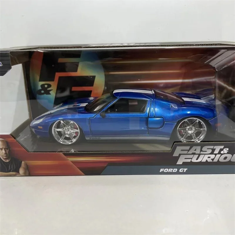 Jada 1 24 Alloy Model Fast & Furious Ford GT Supercar Metal model new box set for a gift collection for children