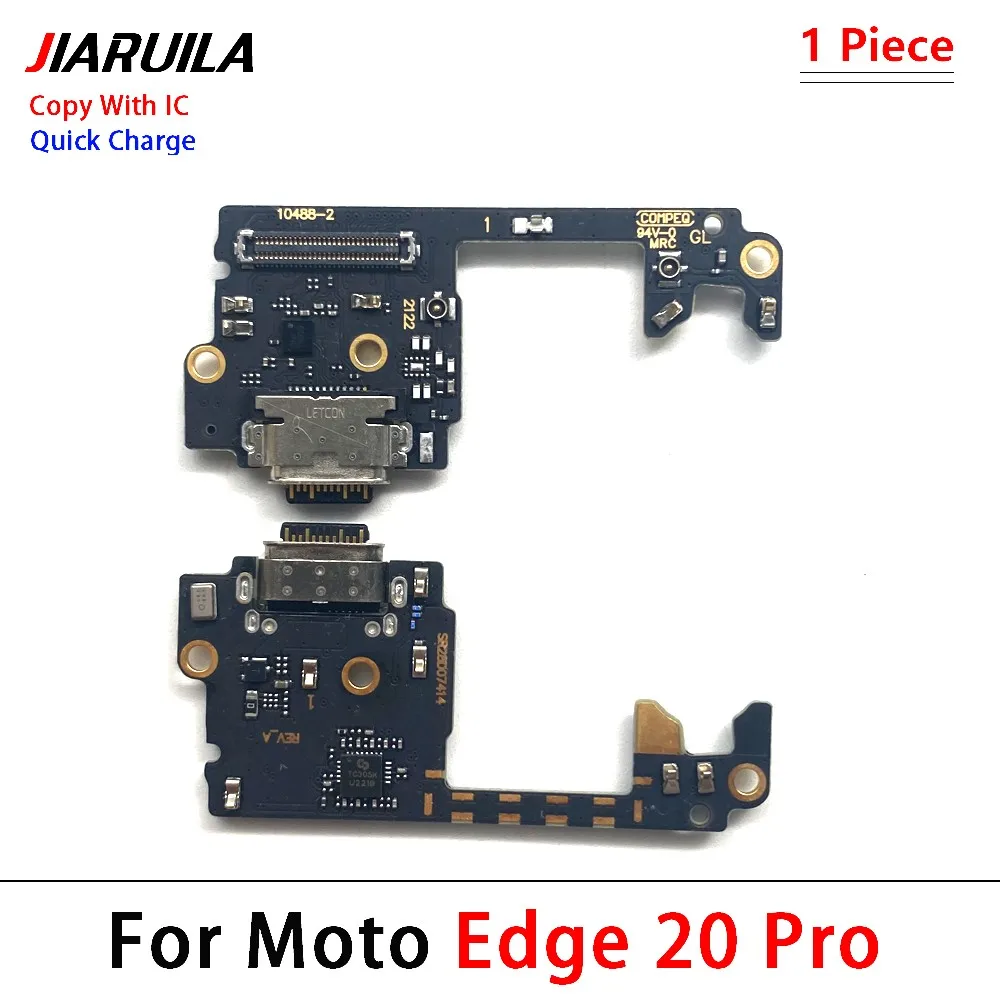 USB Charging Dock Jack Plug Socket Port Connector Charge Board Flex Cable For Moto Edge 20 Lite Pro 30 Neo Fusion Ultra Plus