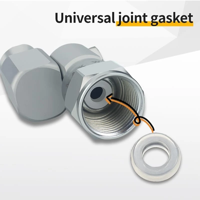 DT16 Reversible Seal Tip Gasket 246453 for Graco Paint Sprayer - Copper Stainless Steel Rubber, Leak-Free Airless Nozzle
