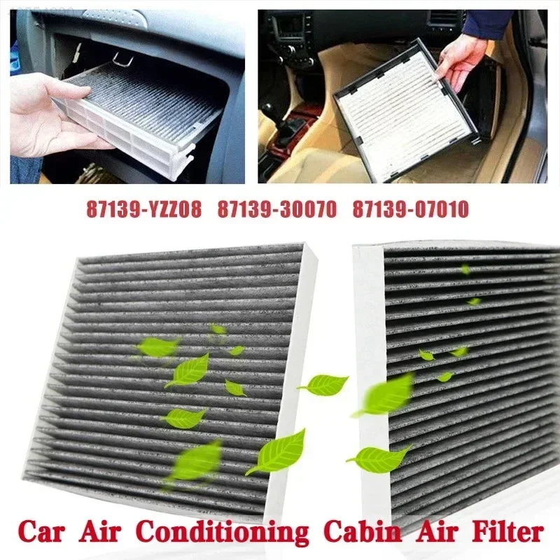 Car Pollen Cabin Air Filter 87139-YZZ08 87139-30070 87139-07010 For Toyota Auris Avensis Camry Corolla Hilux RAV4 Prius Yaris