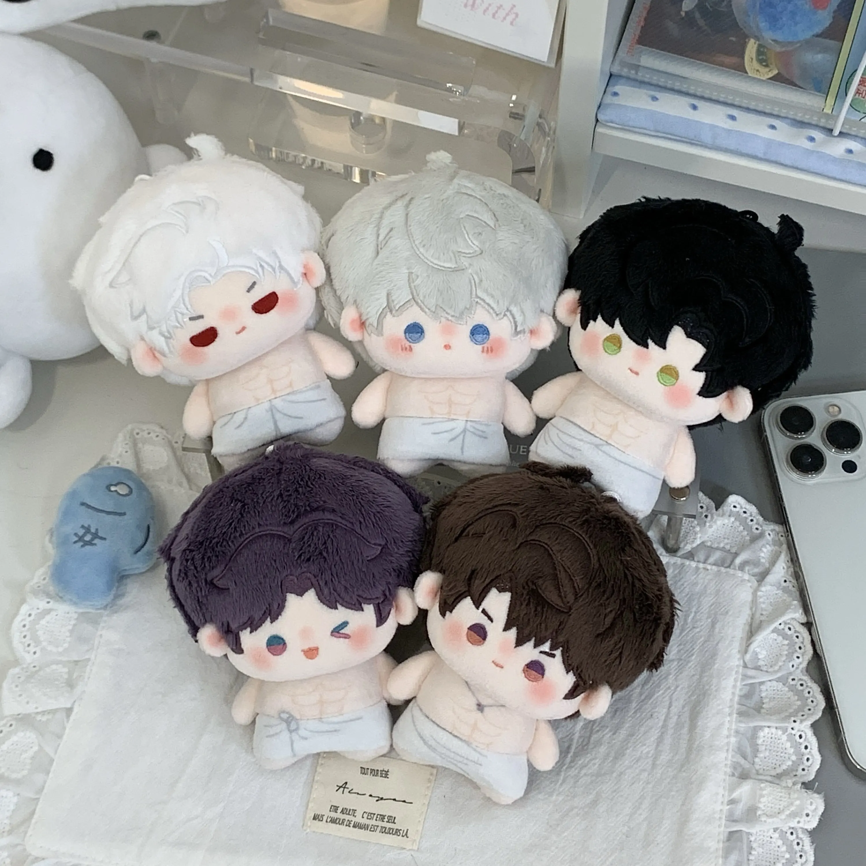 

Original Fanart Cotton Doll Pendant 10cm Printed Plush Love And Deepspace Bath Towel Style For Anime Fans Bag Decoration
