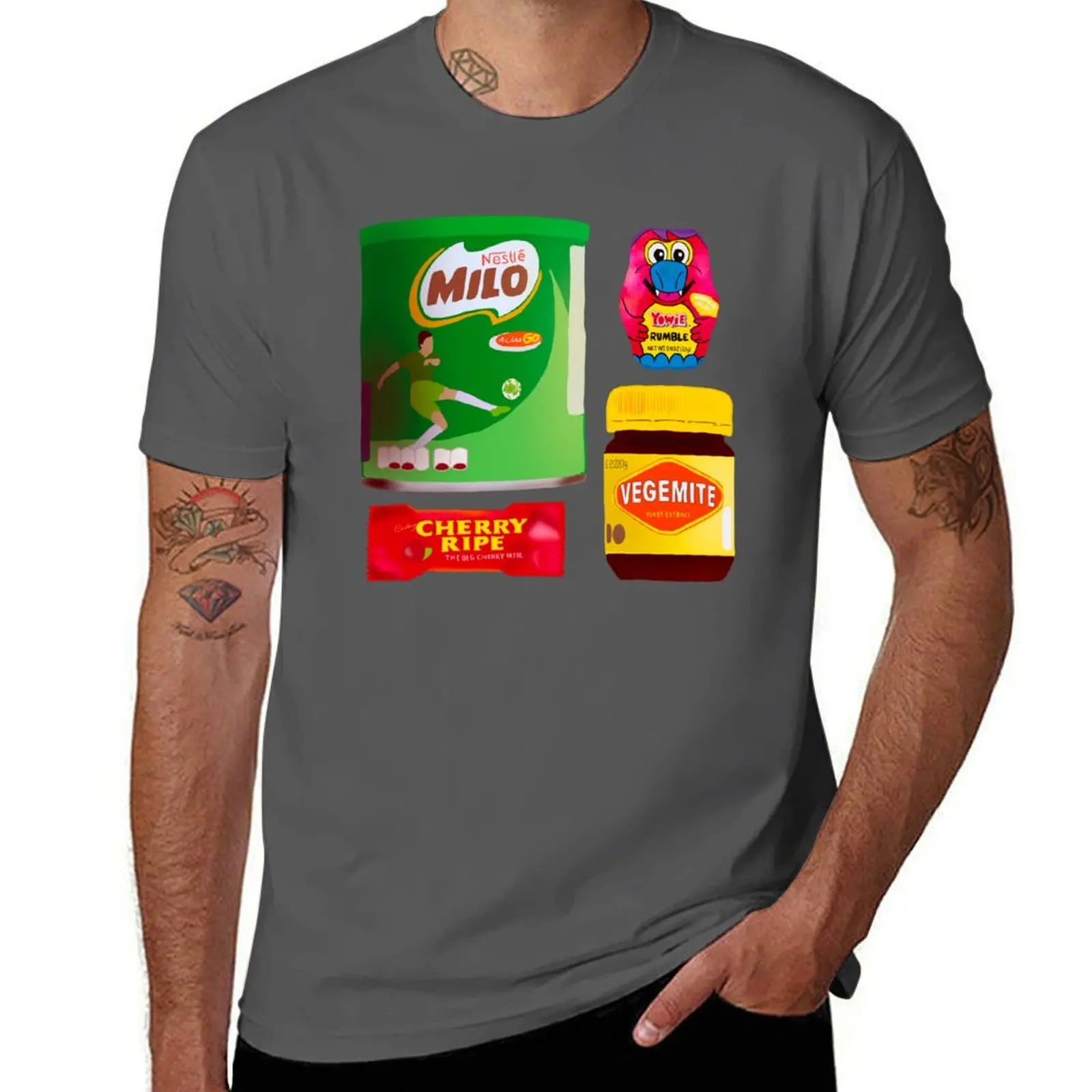 Snacks Australian T-Shirt Plus Size Simple Casual Top
