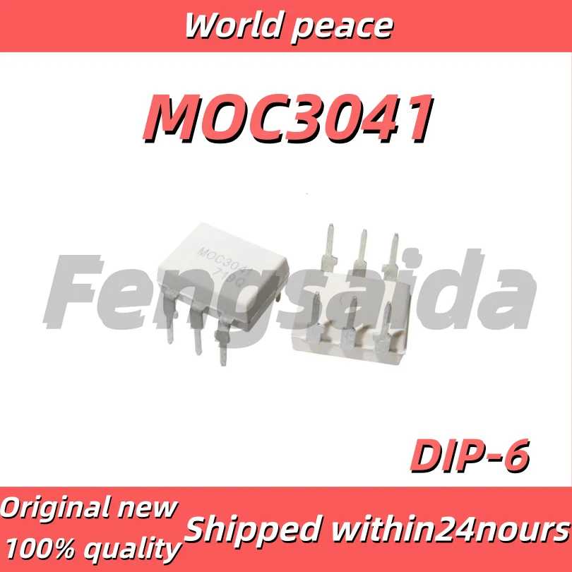 (1-10pcs)100% Brand new original MOC3041M MOC3041 Thyristor Driver Optocoupler