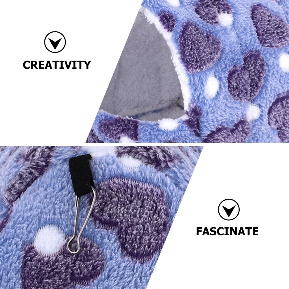 

Winter Hanging Hamster Bed Soft Cotton Warm Bedding for Dwarf Hamsters Wall Mount Reusable Pet Shelter for Small Animals Cage