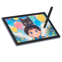 BOSTO BT-101A Portable Graphics Drawing Tablet 10.1 Inch IPS Screen Display with Finger Touch Anti-glare 16384 Pressure Level